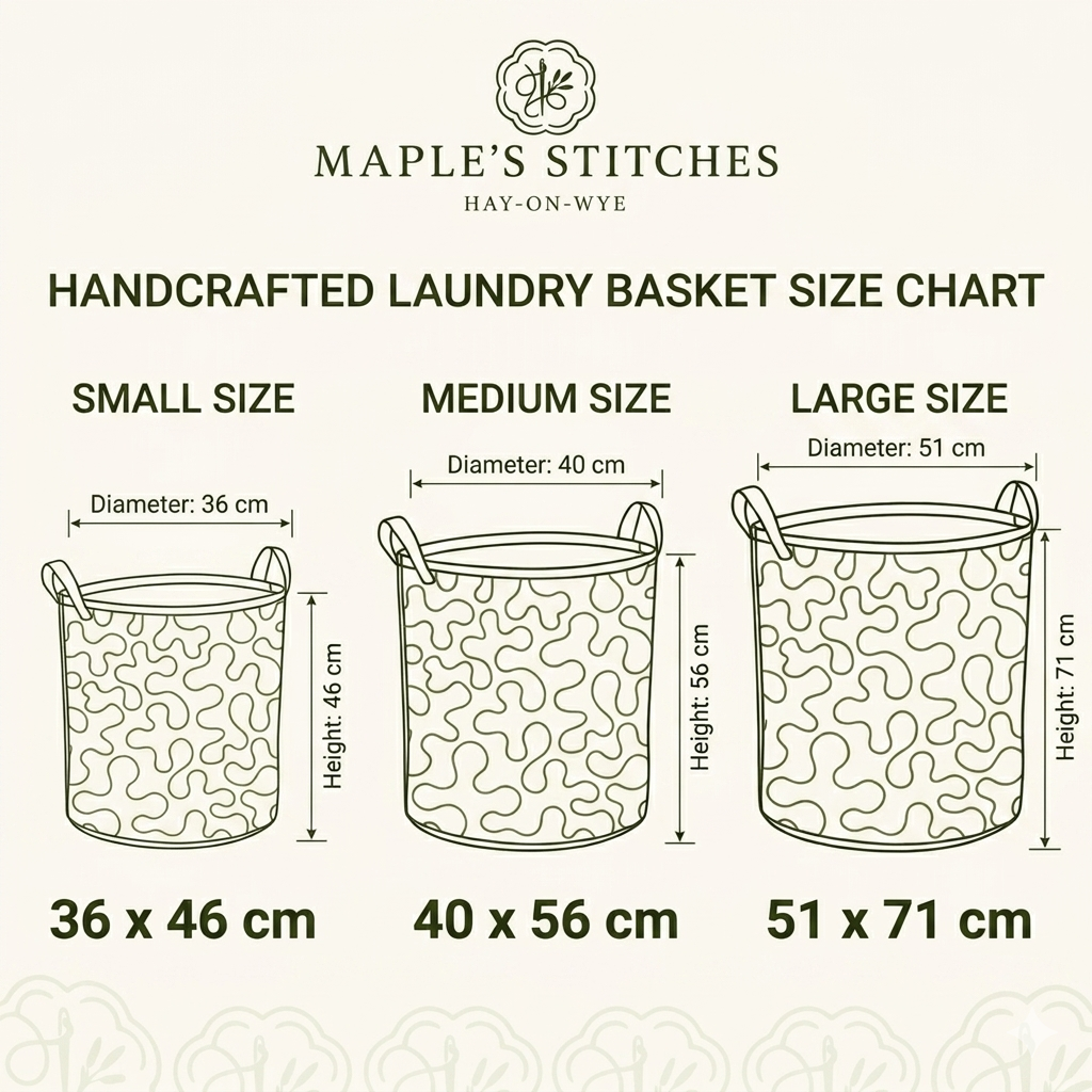 Gentle Sea Foam | Handcrafted Laundry Basket